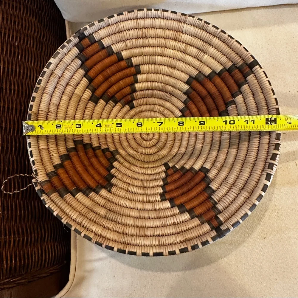 NWT Zambia, Africa Handmade Basket. Made by the Lozi people of Southern Africa